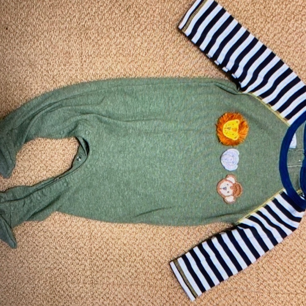 Adorable green baby one piece